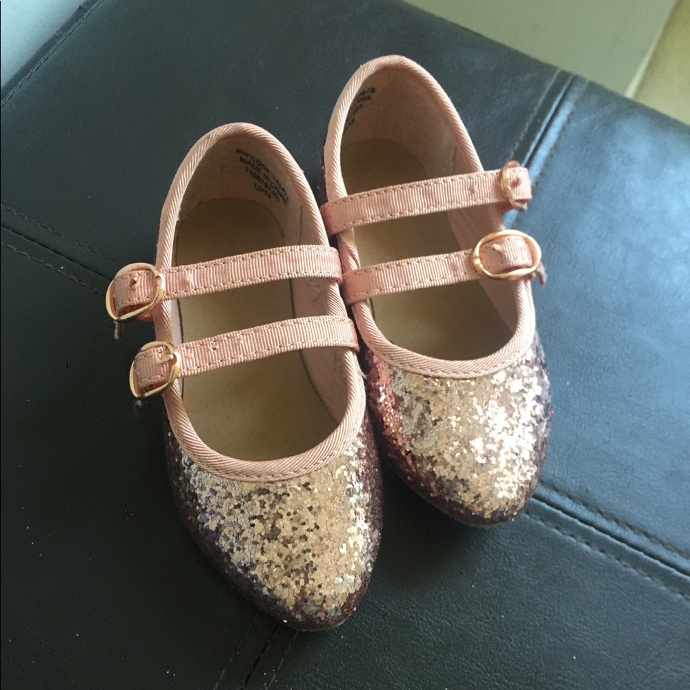 Sparkly glitter flats